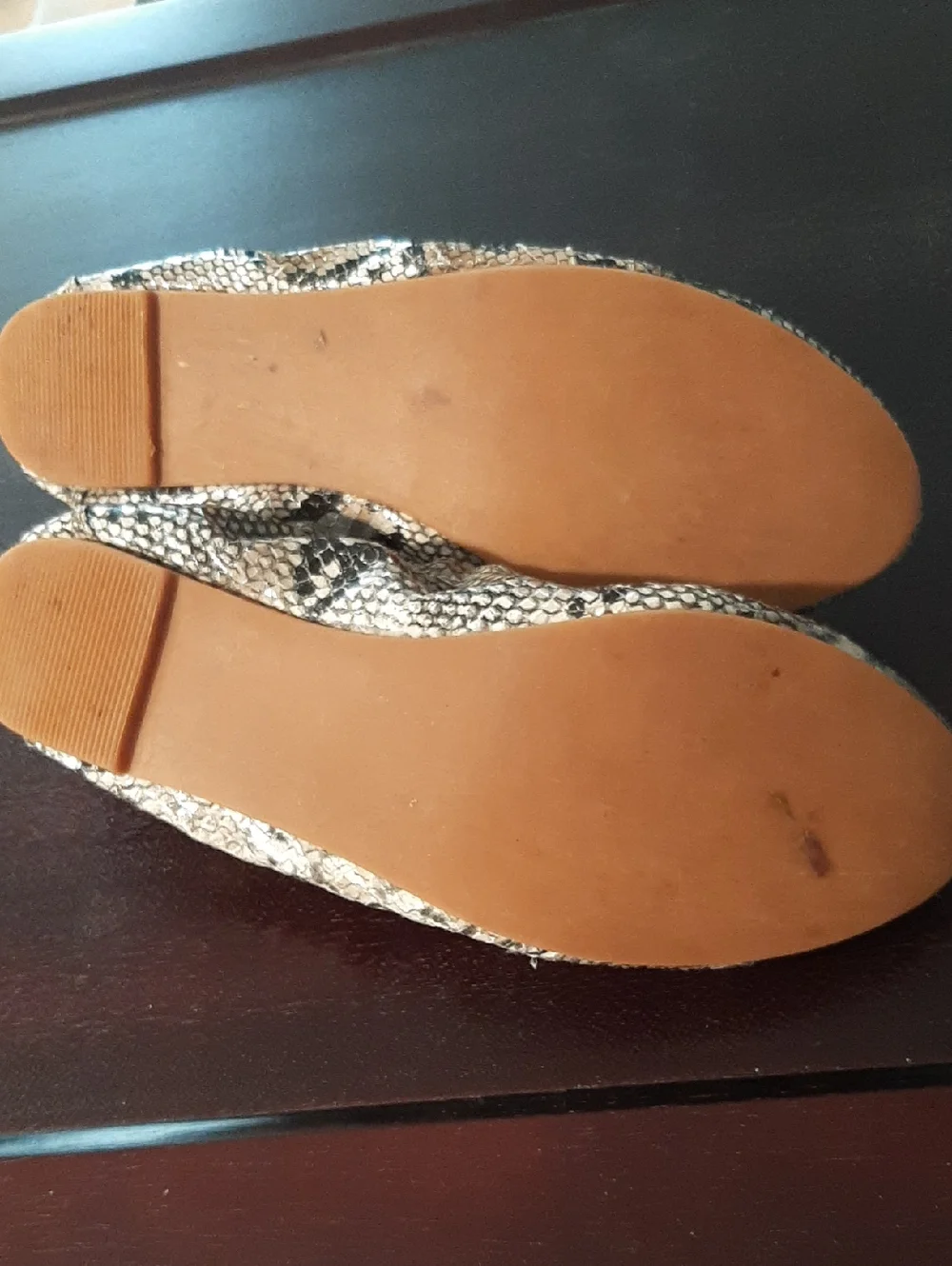 Cole Haan Snake-Print Bow Ballet Flats -
